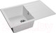 Миниатюра изображения товара Мойка кухонная GranFest Quadro GF-Q780L (иней)