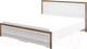 Миниатюра изображения товара Двуспальная кровать Мебель-Неман Тиволи МН-035-25-160 (белый структурный/дуб стирлинг)