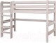 Миниатюра изображения товара Кровать-чердак детская Мебельград Соня вариант 5 (массив сосны белый)