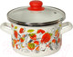 Миниатюра изображения товара Кастрюля Сантэкс Клубника 1-2240112 (белый)