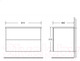 Миниатюра изображения товара Тумба под умывальник BelBagno Etna-800-2C-SO-BL-P