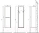 Миниатюра изображения товара Шкаф-пенал для ванной BelBagno ANCONA-N-1500-2A-SC-GB-R