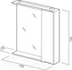 Миниатюра изображения товара Шкаф с зеркалом для ванной BelBagno Marino-SPC-700/750-1A-BL-P-L