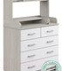 Миниатюра изображения товара Комод пеленальный Атон Сириус-2 Полка 805 ЛДСП (шимо светлый/белый)