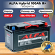 Миниатюра изображения товара Автомобильный аккумулятор ALFA battery Hybrid R (100 А/ч)