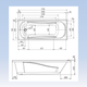 Миниатюра изображения товара Ванна акриловая Ventospa Serena LA 170x70 (с каркасом и экраном)