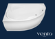 Миниатюра изображения товара Ванна акриловая Ventospa Nika 160x105 L (с каркасом и экраном)