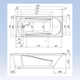 Миниатюра изображения товара Ванна акриловая Ventospa Serena LA 160x70 (с каркасом и экраном)