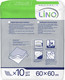 Миниатюра изображения товара Набор пеленок одноразовых впитывающих LINO 60x60 (10шт)