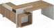 Миниатюра изображения товара Письменный стол Norden Левый 200x179.8x84 / СФ-531211