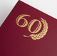 Миниатюра изображения товара Папка адресная OfficeSpace 60 лет APbv_402 / 160232 (бордовый)