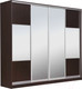 Миниатюра изображения товара Шкаф-купе Рэйгрупп 272 VVX Elgon РГ-14.06 (венге/венге/хром)