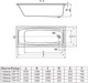 Миниатюра изображения товара Ванна акриловая Alba Spa Valencia 170x70