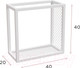 Миниатюра изображения товара Полка Millwood Loft 3 левая 40x20x40 (металл белый)