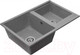 Миниатюра изображения товара Мойка кухонная Акватон Делия 78 DBL (1A723132DE230)