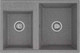 Миниатюра изображения товара Мойка кухонная Акватон Делия 78 DBL (1A723132DE230)