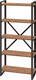 Миниатюра изображения товара Стеллаж Millwood Neo Loft СН-3 Л (дуб табачный Craft/металл черный)