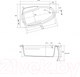 Миниатюра изображения товара Ванна акриловая Cersanit Joanna 140x90 L (с каркасом и экраном)