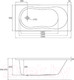 Миниатюра изображения товара Ванна акриловая Cersanit Nike 150x70 (без ножек)