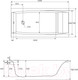 Миниатюра изображения товара Ванна акриловая Cersanit Virgo 150x75 / WP-VIRGO-150-W (без ножек)