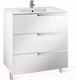 Миниатюра изображения товара Тумба с умывальником Roca Victoria Nord Ice 80 / 732799C000 + ZRU9302835 (белый, 3 ящика)