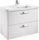 Миниатюра изображения товара Тумба с умывальником Roca The Gap 60 / A327472000 + ZRU9302879 (белый глянец)