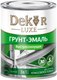 Миниатюра изображения товара Грунт-эмаль Dekor Sprint 3 в 1 быстросохнущая (900г, белый)