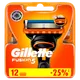 Миниатюра изображения товара Набор сменных кассет Gillette Fusion (12шт)