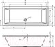 Миниатюра изображения товара Ванна акриловая Riho Lusso 190x80 / BA59005 (с ножками)