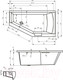 Миниатюра изображения товара Ванна акриловая Riho Geta 160x90 R / BA86005