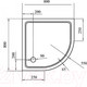 Миниатюра изображения товара Душевой поддон Cezares TRAY-M-R-80-550-35-W