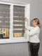 Миниатюра изображения товара Рулонная штора Lm Decor Марсель ДН LB 25-05 43x160 (темно-серый)