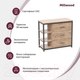 Миниатюра изображения товара Комод Millwood Neo Loft К-1.1 СМ Л (дуб табачный Craft/металл черный)