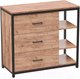Миниатюра изображения товара Комод Millwood Neo Loft К-1.1 СМ Л (дуб табачный Craft/металл черный)