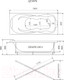 Миниатюра изображения товара Ванна акриловая Triton Цезарь 180x80 (с каркасом)