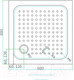 Миниатюра изображения товара Душевой поддон Cezares TRAY-A-A-80-15-W
