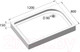 Миниатюра изображения товара Душевой поддон BelBagno TRAY-BB-AH-120/80-15-W-R