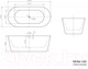 Миниатюра изображения товара Ванна акриловая BelBagno BB306-1585