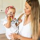 Миниатюра изображения товара Прорезыватель для зубов BabyOno Ortho с погремушкой / 488