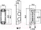 Миниатюра изображения товара Защелка врезная с фиксацией Morelli M1895 W