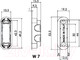 Миниатюра изображения товара Защелка врезная с фиксацией Morelli M1885 W