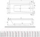 Миниатюра изображения товара Ванна акриловая Excellent Wave Slim 170x75 (с ножками)