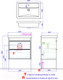 Миниатюра изображения товара Тумба с умывальником Aqwella Fargo 60 / FRG0106DB