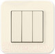 Миниатюра изображения товара Выключатель Gunsan Eqona 01401200-150160 (кремовый)