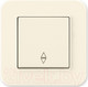 Миниатюра изображения товара Выключатель Gunsan Eqona 01401200-150107 (кремовый)