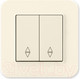 Миниатюра изображения товара Выключатель Gunsan Eqona 01401200-150109 (кремовый)