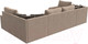 Миниатюра изображения товара Диван П-образный Лига Диванов Николь 105 / 102978 (велюр, бежевый)
