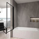 Миниатюра изображения товара Стеклянная шторка для ванны REA Lagos 80 / REA-K7633