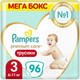 Миниатюра изображения товара Подгузники-трусики детские Pampers Premium Care Pants Midi 3 (96шт)