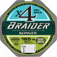 Миниатюра изображения товара Леска плетеная Konger Braider X4 Olive Green 0.18мм 150м / 250146018